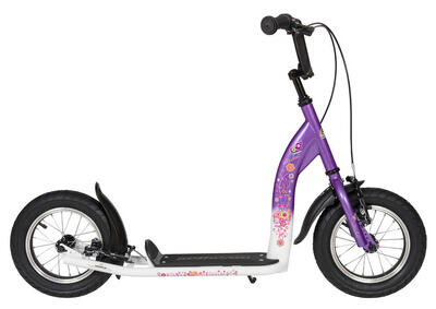 Step met grote wielen 12", voor kinderen van jaar, met luchtbanden, sport