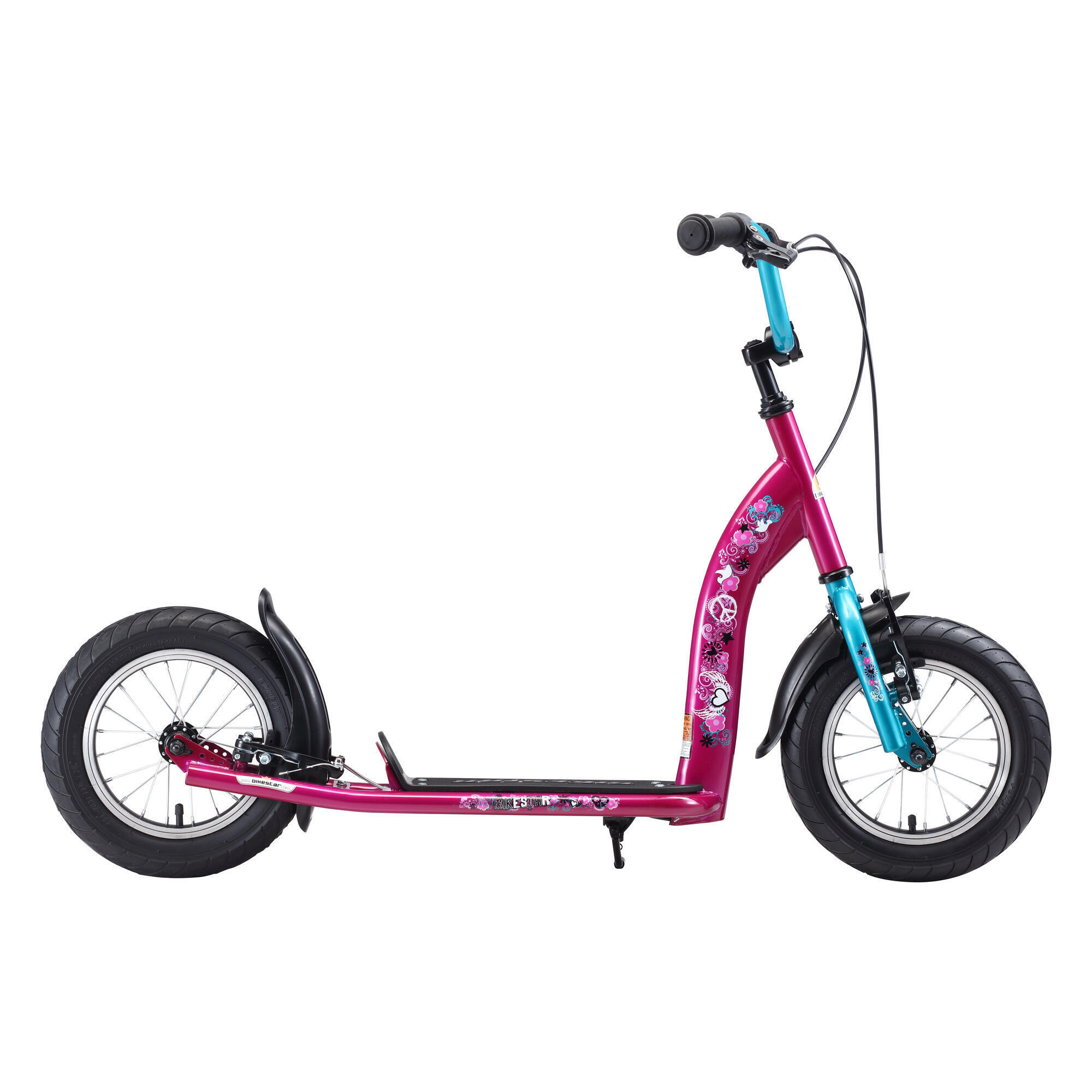 Star Scooter - Trottinette Grandes Roues 12", Pour Enfants De 8 Ans, Pneus Gonflables, Sport - Trottinette - Bleu|violet - Taille Unique - Decathlon