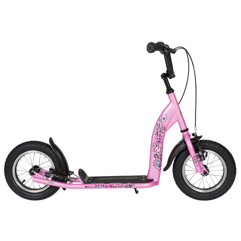 Trottinette grandes roues 12", pour enfants de 8 ans, pneus gonflables, Sport