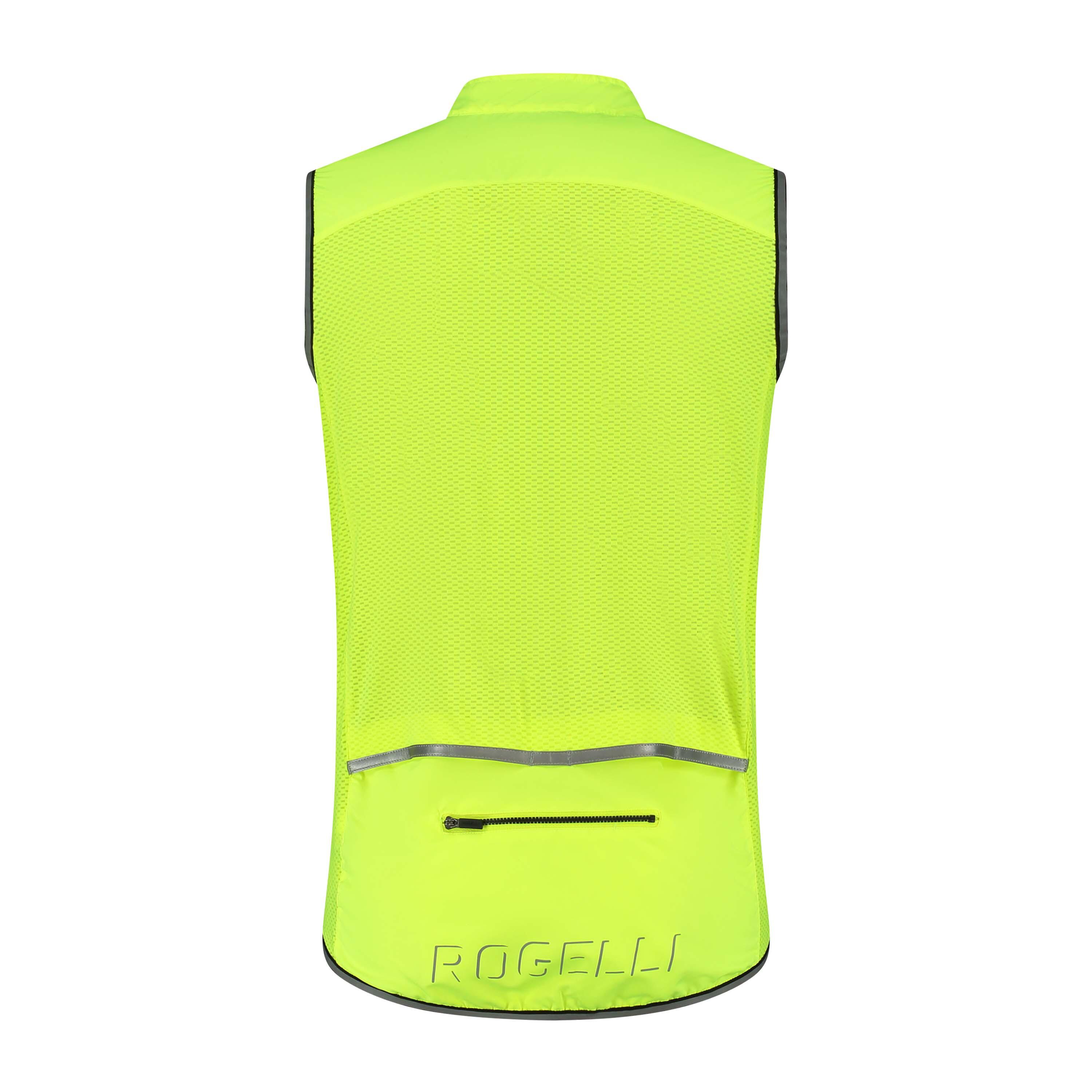Men's Cycling Body Vest Windproof Lightweight Core Yellow 2/7