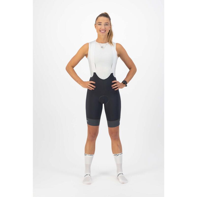 Korte Fietsbroek Met Bretels Dames Select II