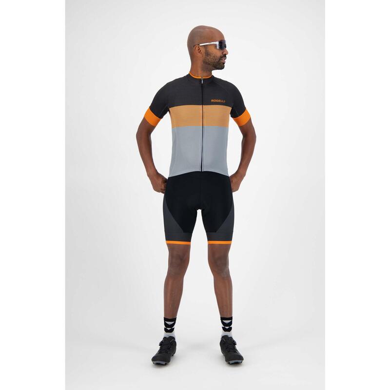Koszulka rowerowa męska Rogelli Boost z krótkim rękawem, pomarańczowa