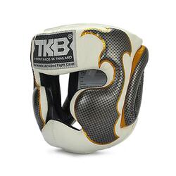 Casque de boxe Top King Empower blanc-argent