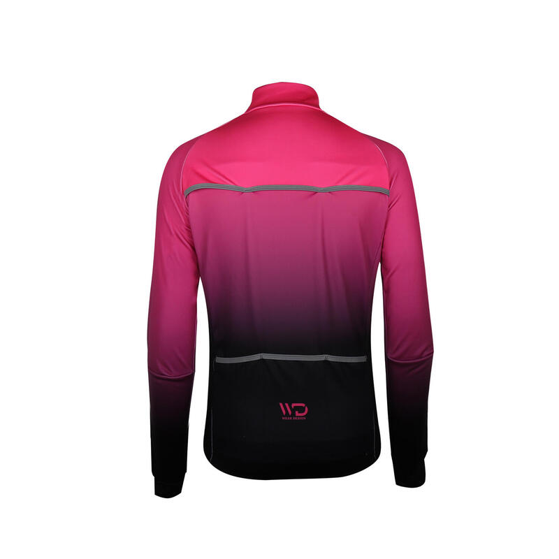 ANTARTICA chaqueta térmica ciclismo mujer negro/rosa