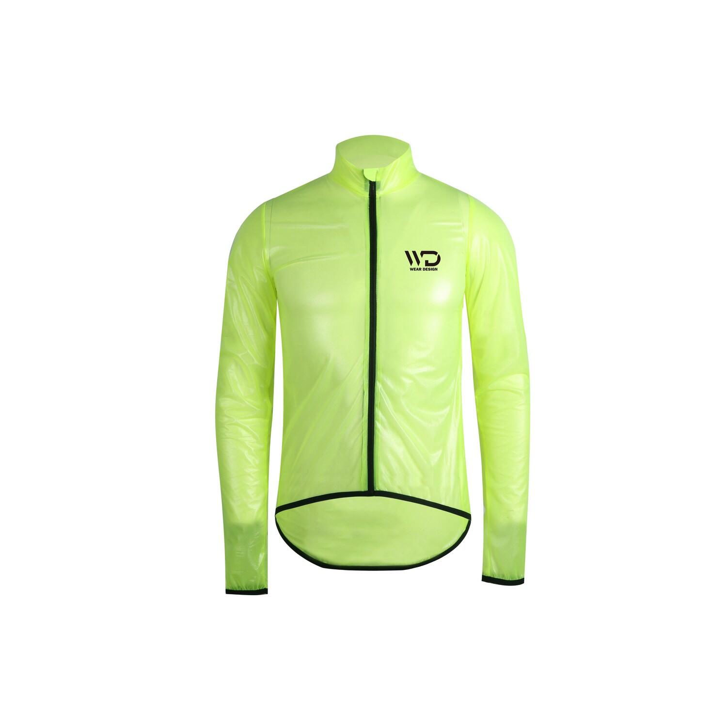 WEAR DESIGN GEEL fietsregenjack