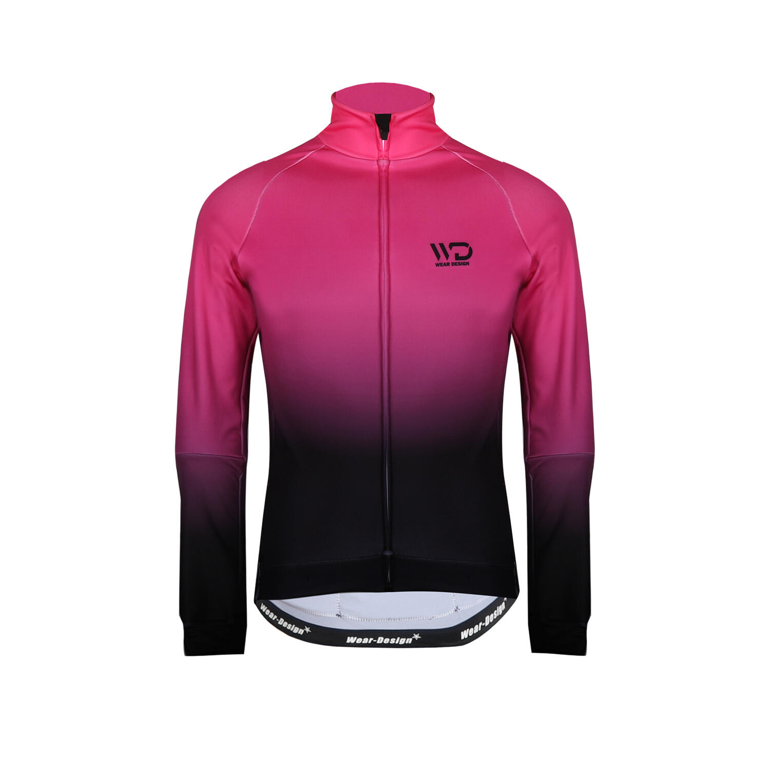 WEAR DESIGN ANTARTICA giacca termica da ciclismo donna nero/rosa