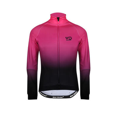 ANTARTICA giacca termica da ciclismo donna nero/rosa