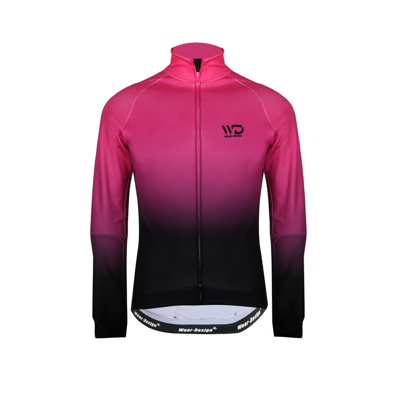 ANTARTICA thermisch damesfietsjack zwart/roze