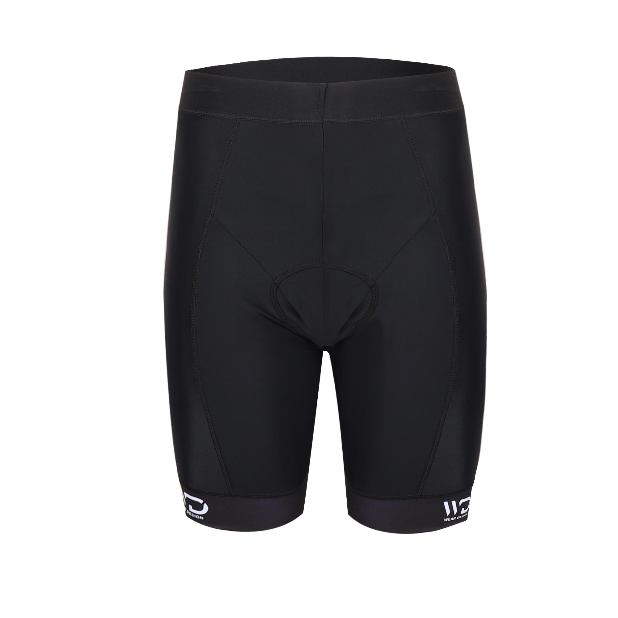 WEAR DESIGN Calções de ciclismo TRAIN para homem, sem alças, pretos