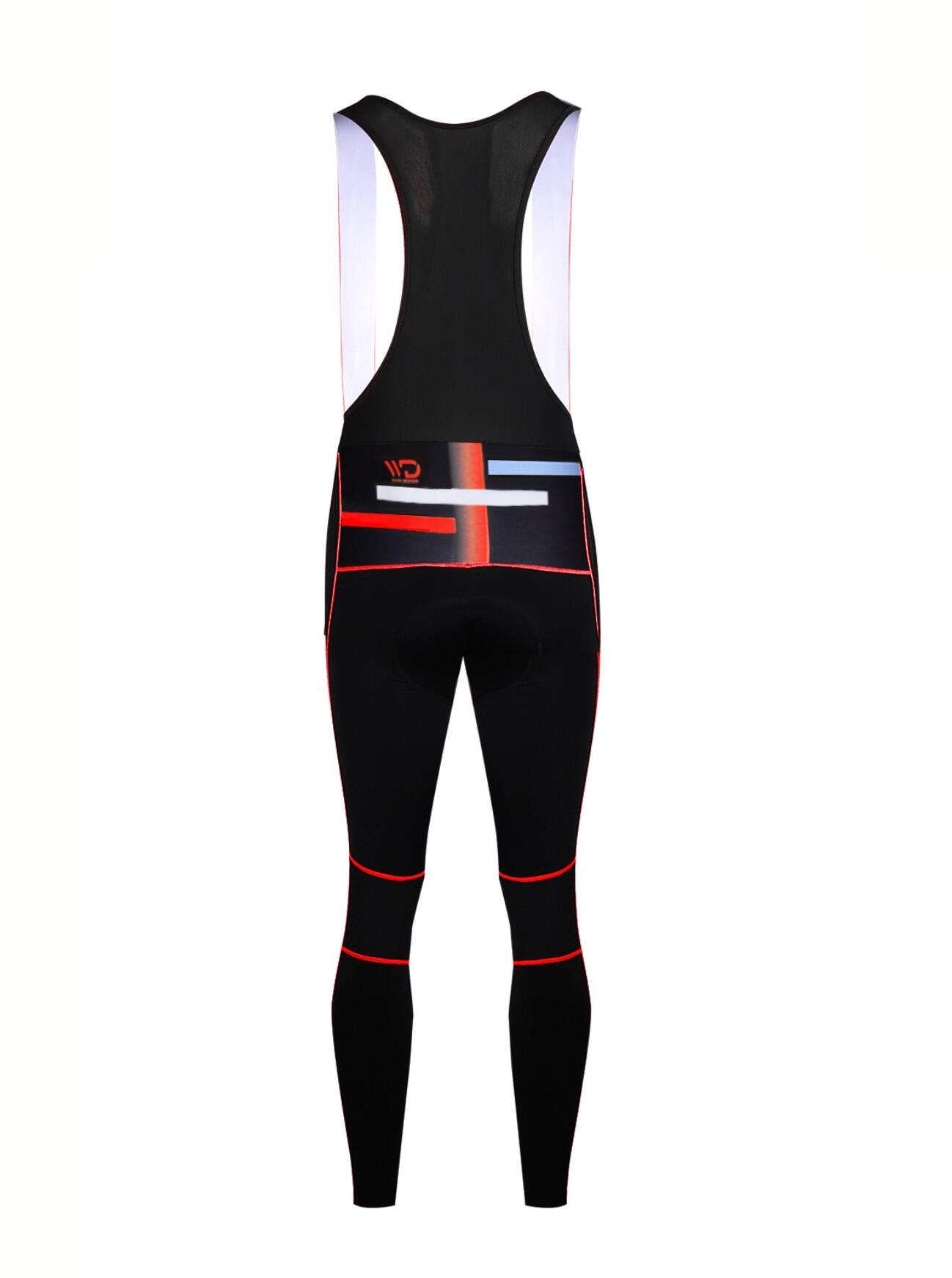 WEAR DESIGN LUXURY COLD - Calzamaglia da ciclismo invernale da uomo nero/rosso 2/5