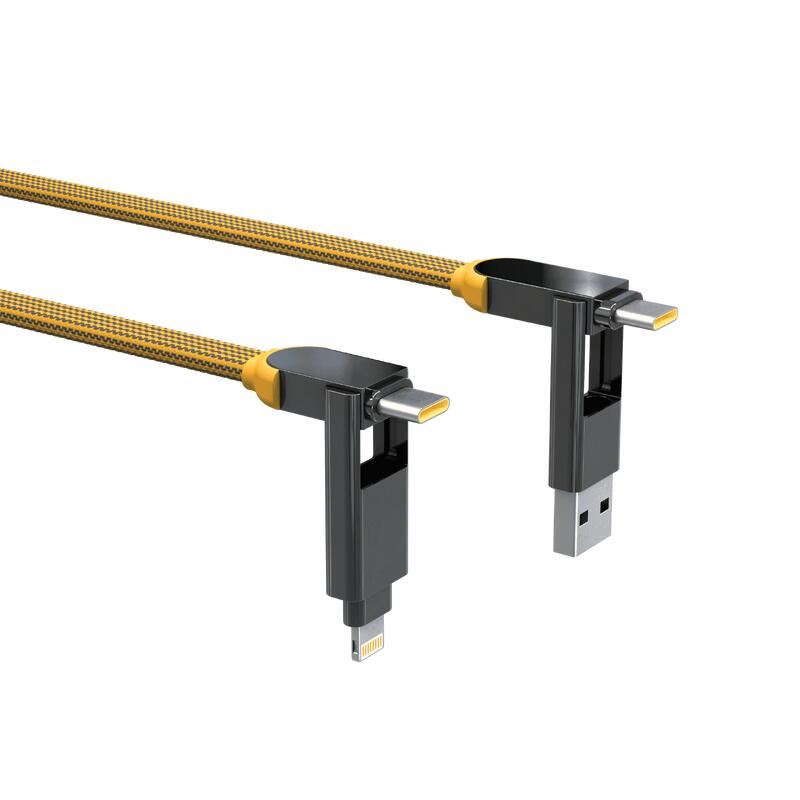 Cable de carga inCharge XL de 30 cm - Amarillo