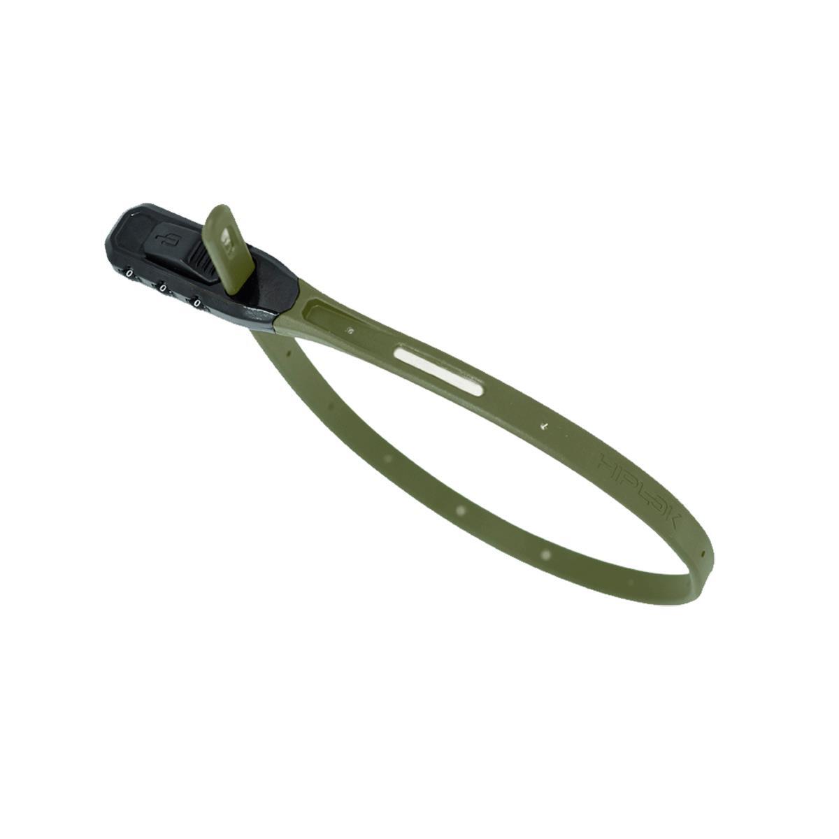 HIPLOK HIPLOK Z-LOK COMBO ARMOURED REUSEABLE TIE 40CM GREEN - SINGLE