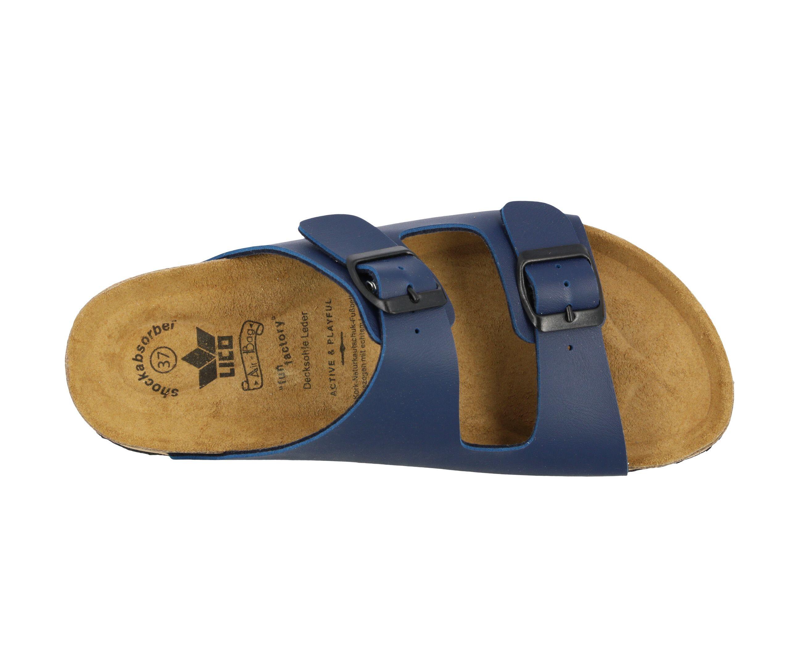 Pantolette Herren Schnallen LICO Bioline Special 5/6
