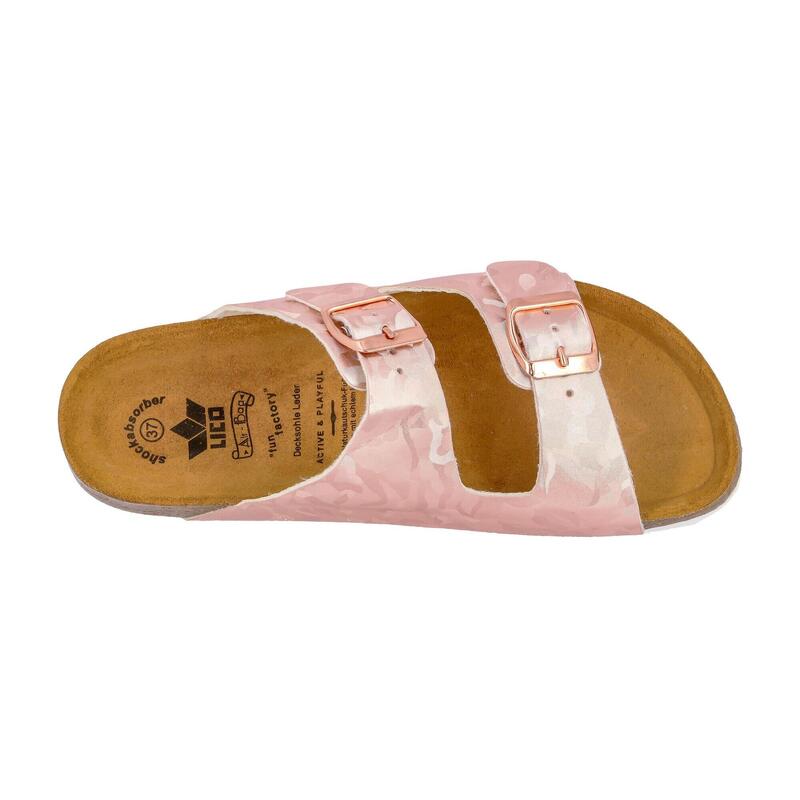 Pantolette rosa Damen Pantolette Bioline Platino