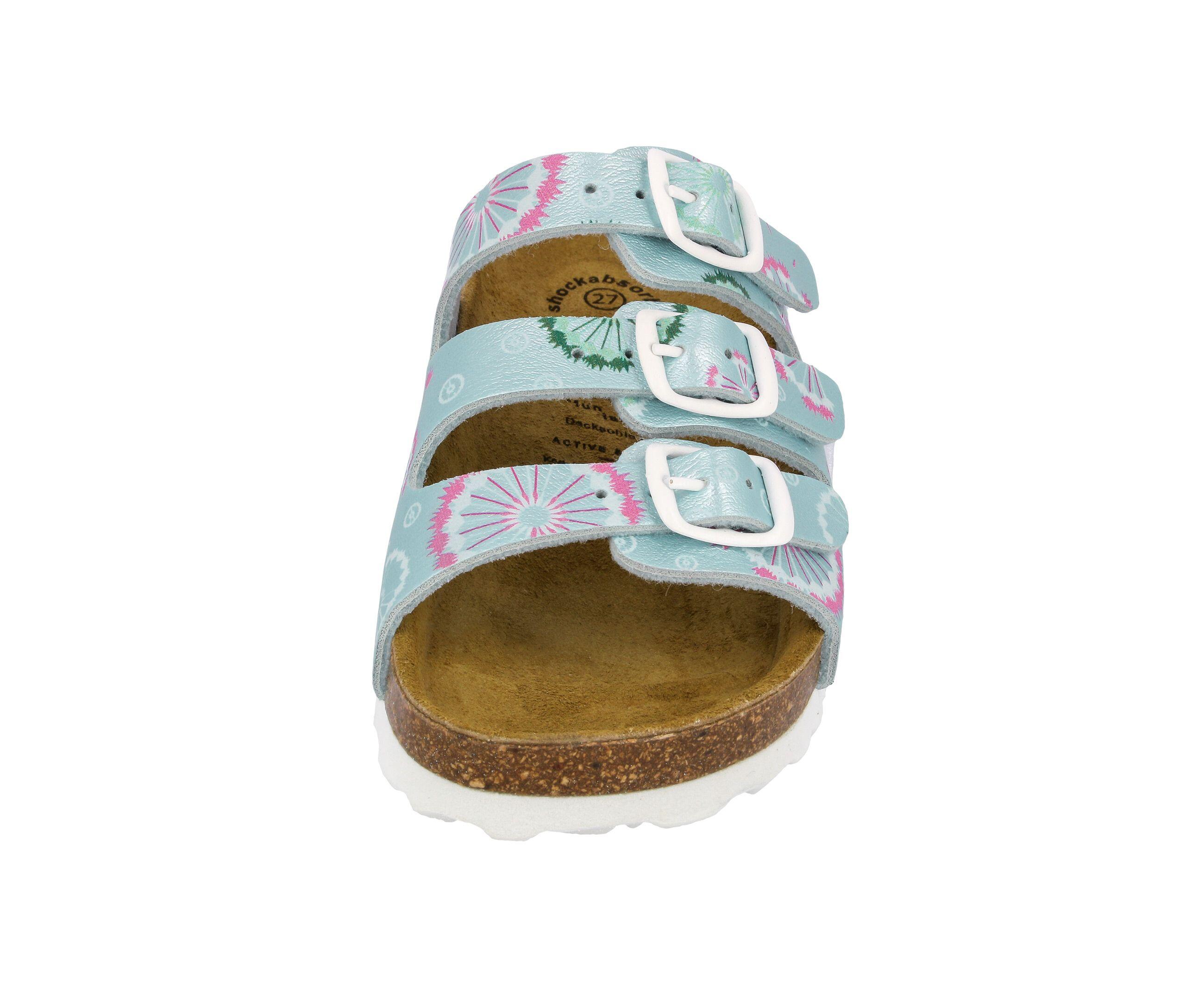 Pantolette Mädchen Schnallen LICO Bioline Flower Kids 3/6