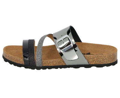 Pantolette grau Damen Pantolette Bioline Fashion