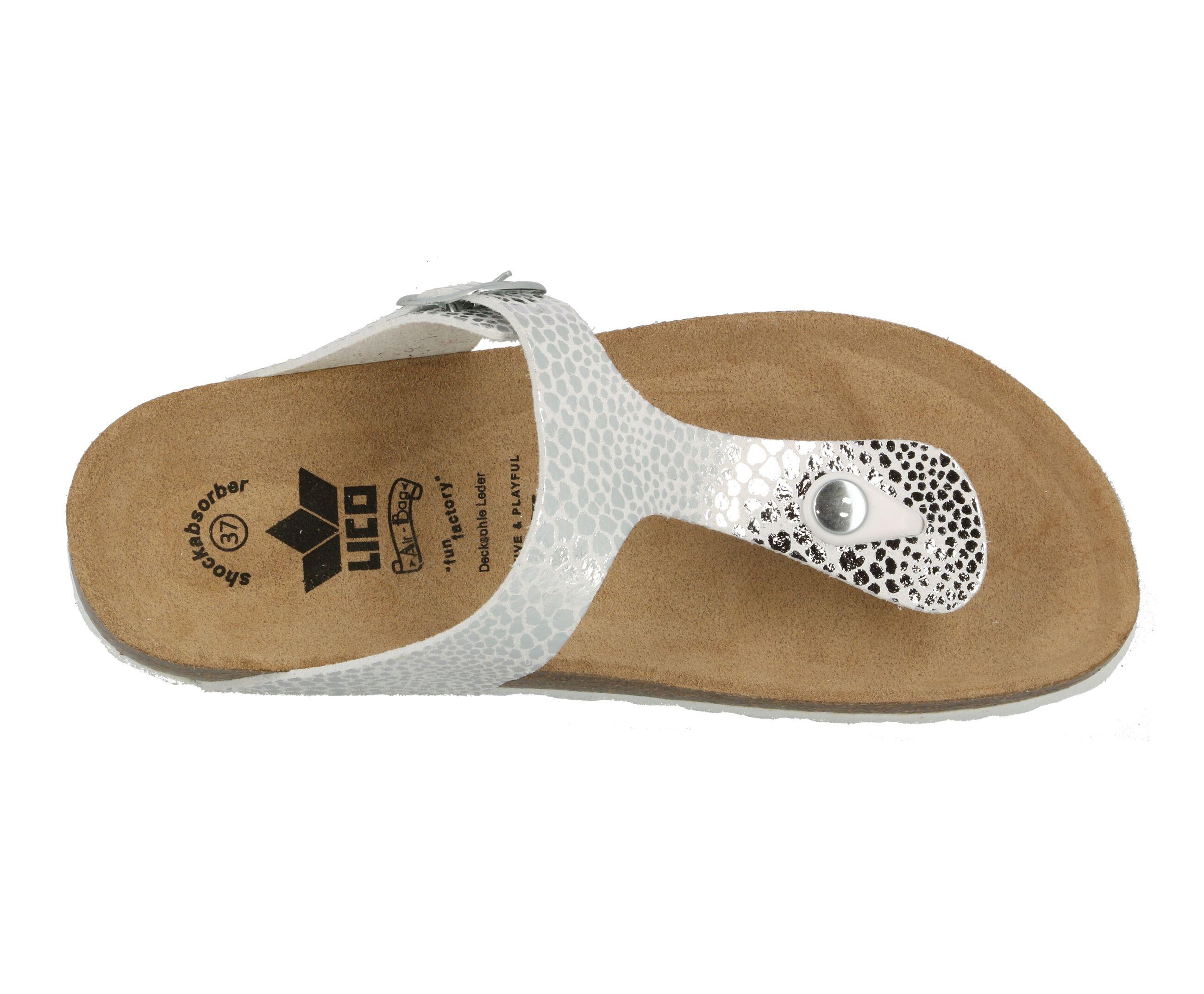 LICO Bioline Stone infradito con plantare in sughero 5/6