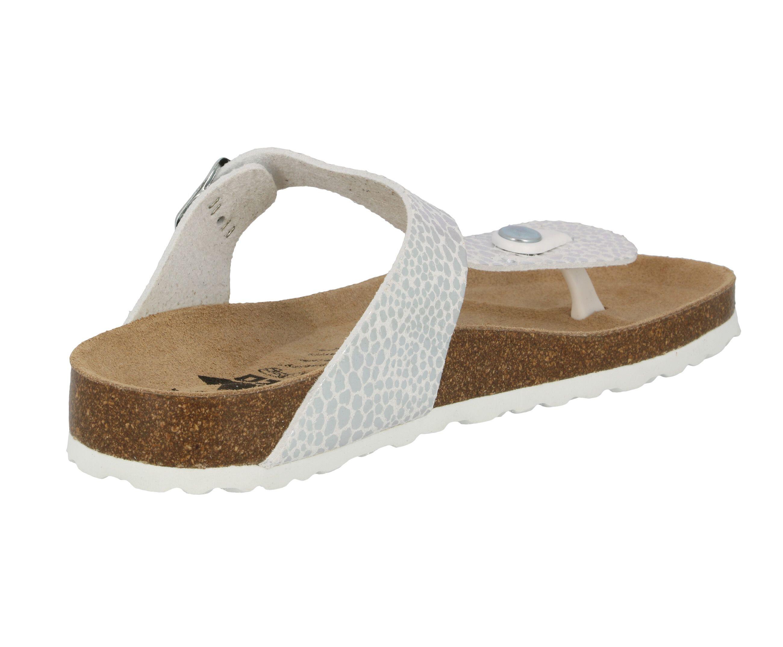 Pantolette Damen Schnallen LICO Bioline Stone 4/6