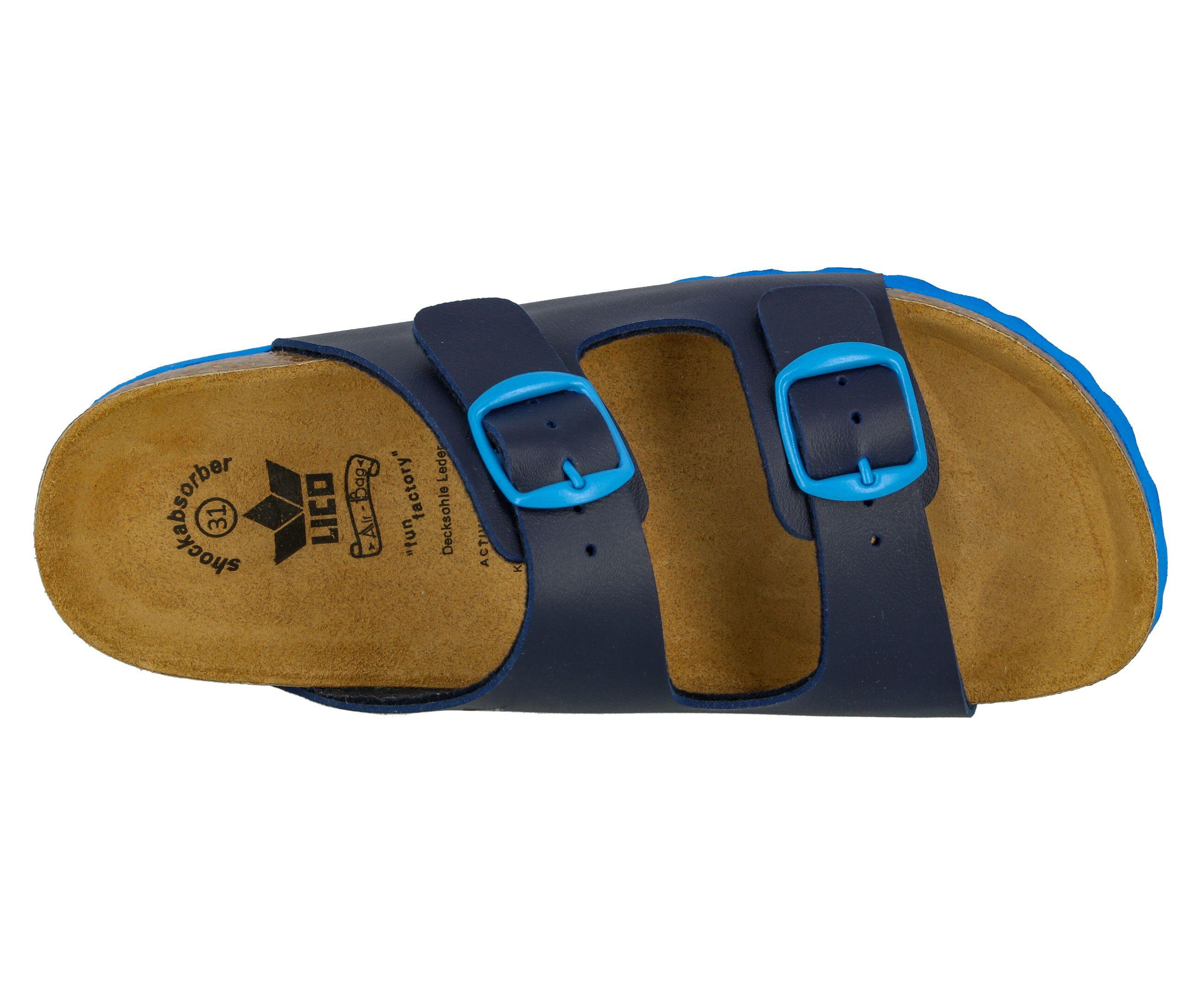 Hausschuh Jungen Schnallen LICO Bioline Kids 5/6