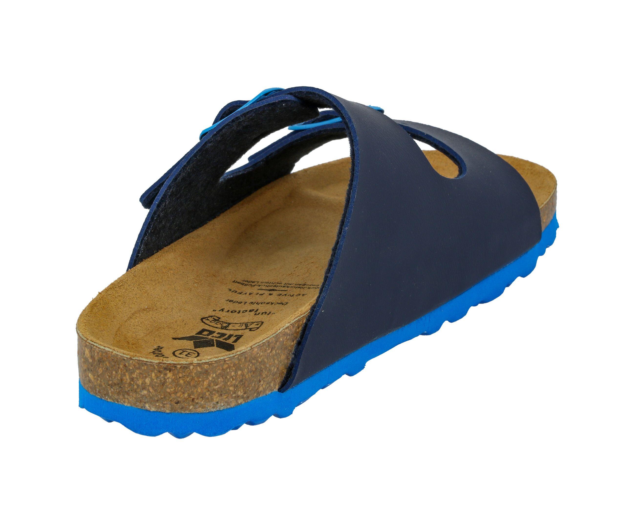 Hausschuh Jungen Schnallen LICO Bioline Kids 4/6