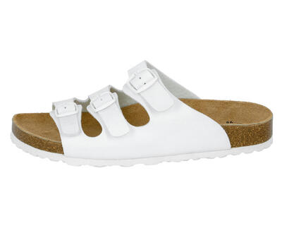 Pantolette weiß Damen Pantolette Bioline Lady
