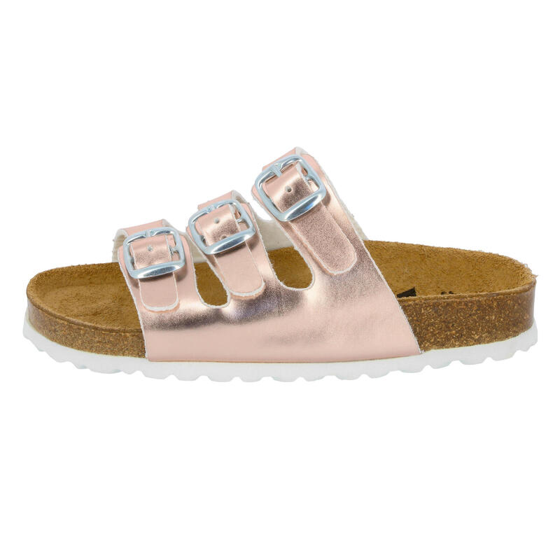 Pantolette rosa Mädchen Pantolette Bioline Kids Shine