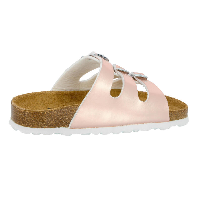 Pantolette rosa Mädchen Pantolette Bioline Kids Shine