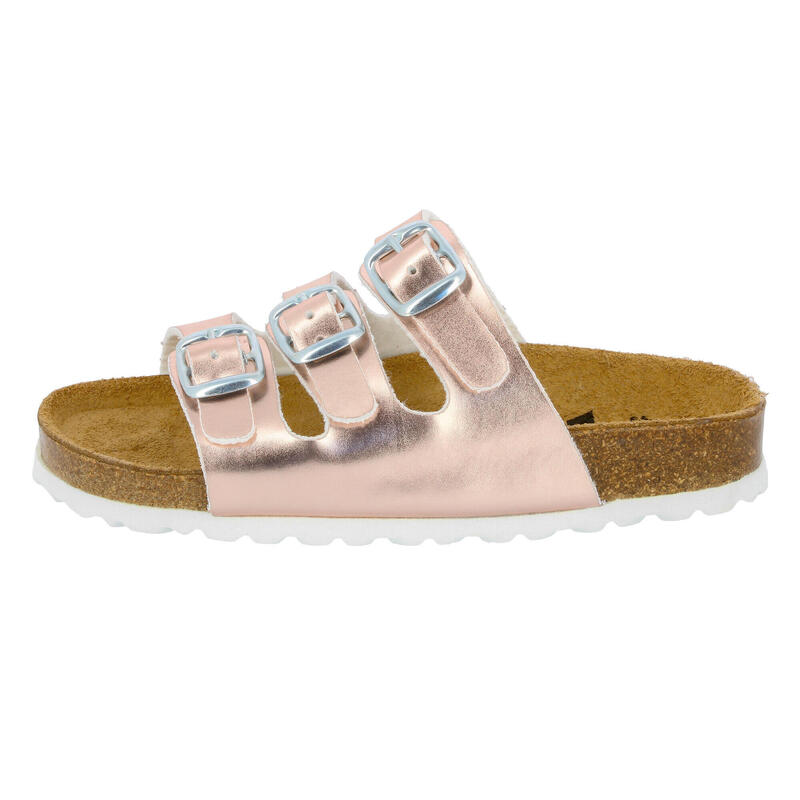 Pantolette rosa Mädchen Pantolette Bioline Kids Shine