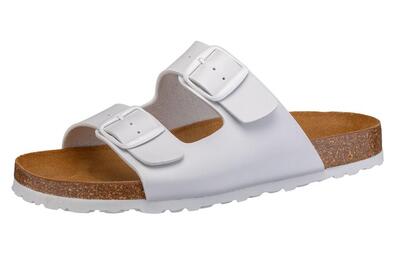 Pantolette weiß Herren Pantolette Bioline Man