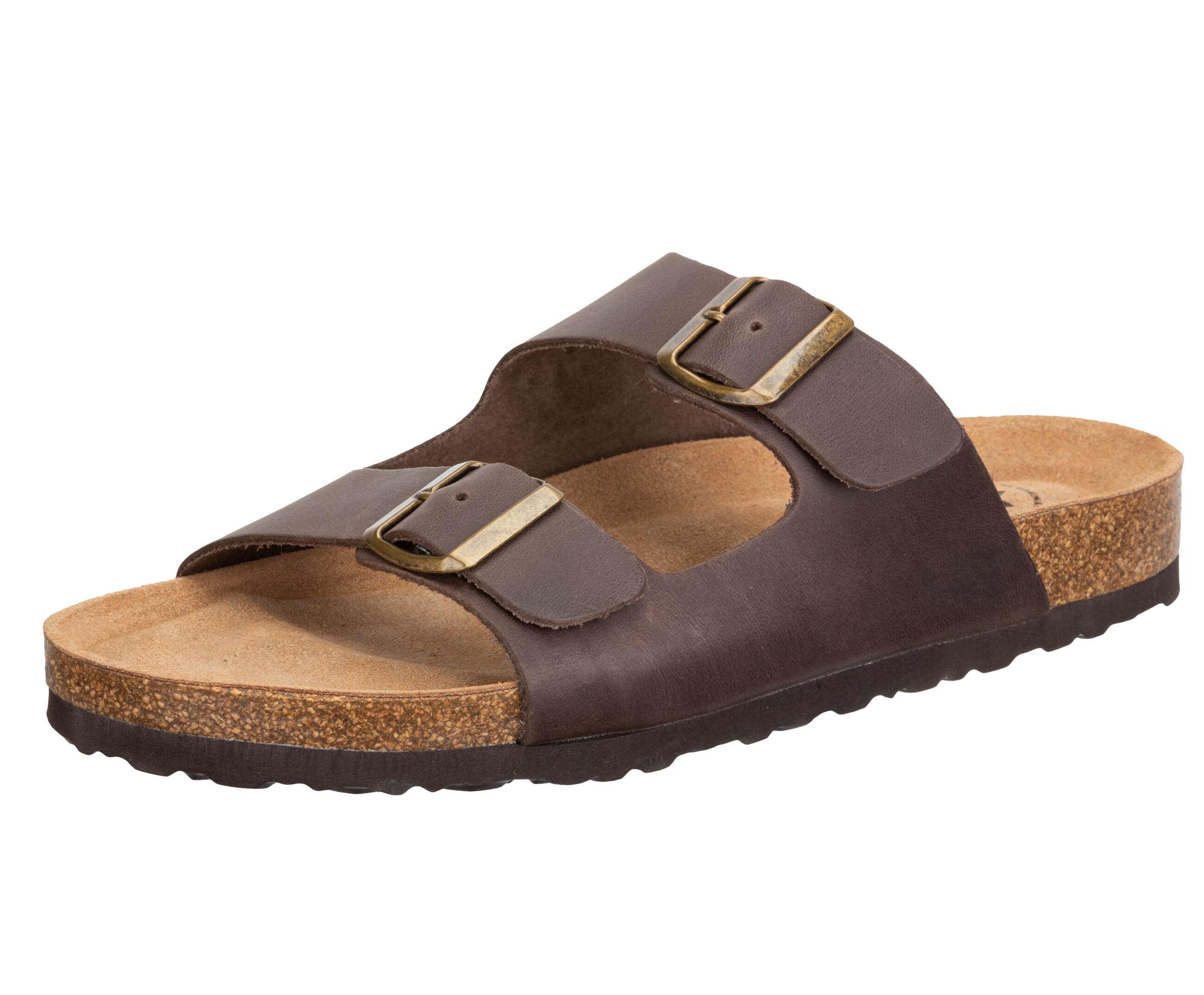 LICO LICO Alvaro Mule brown adjustable buckles synthetic leather