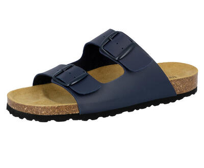Pantolette blau Herren Pantolette Bioline Man