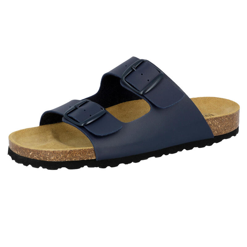 Pantolette blau Herren Pantolette Bioline Man