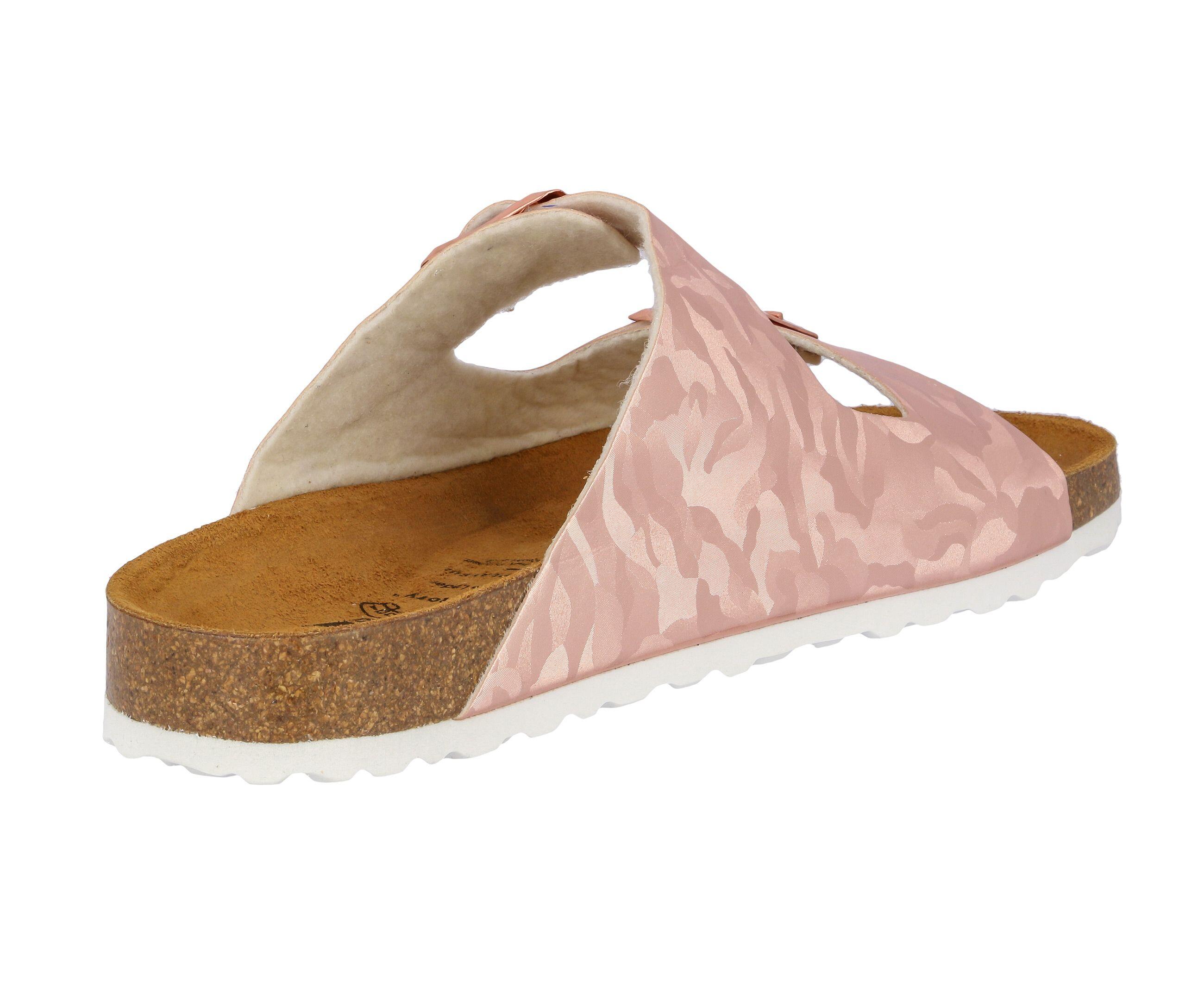 Pantolette Damen Schnallen LICO Bioline Platino 4/6