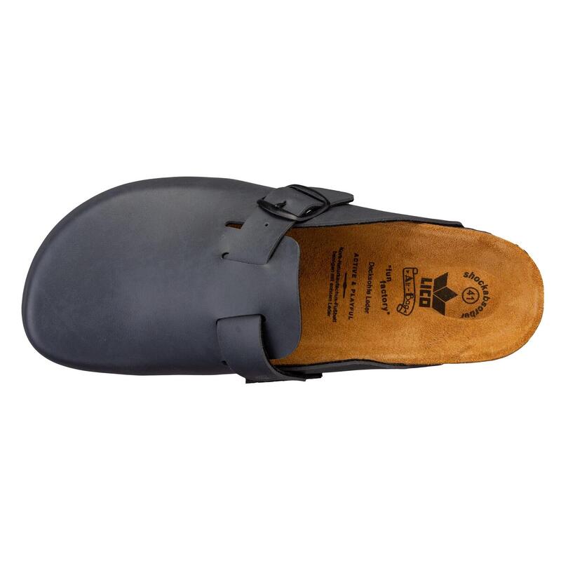 Clog grau Herren Pantolette Bioline Clog