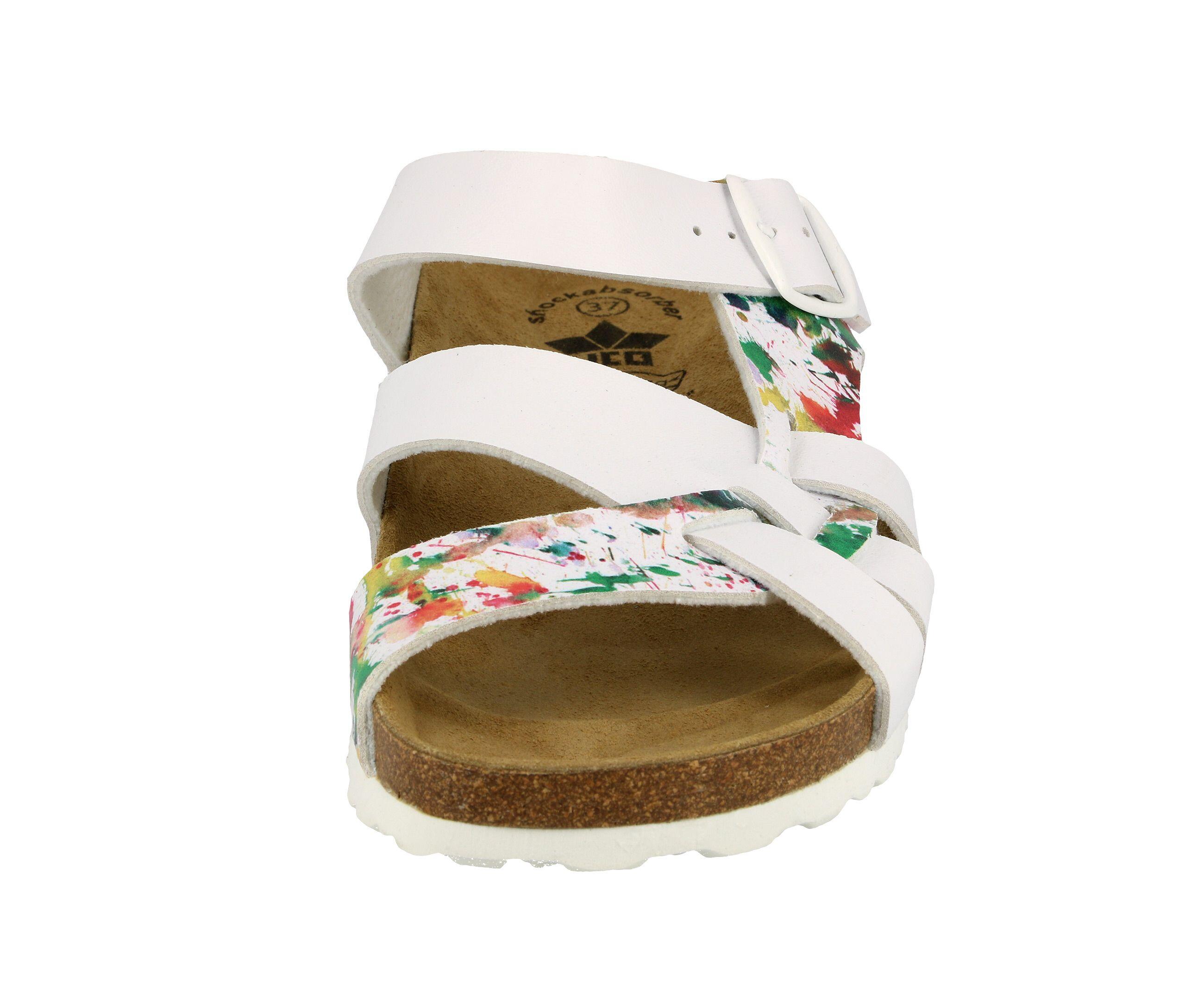 Pantolette Damen Schnallen LICO Bioline Klecks 3/6