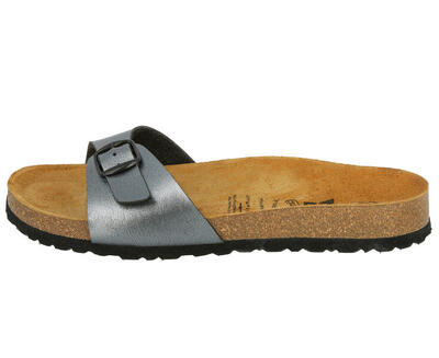 Pantolette grau Damen Pantolette Bioline Once More
