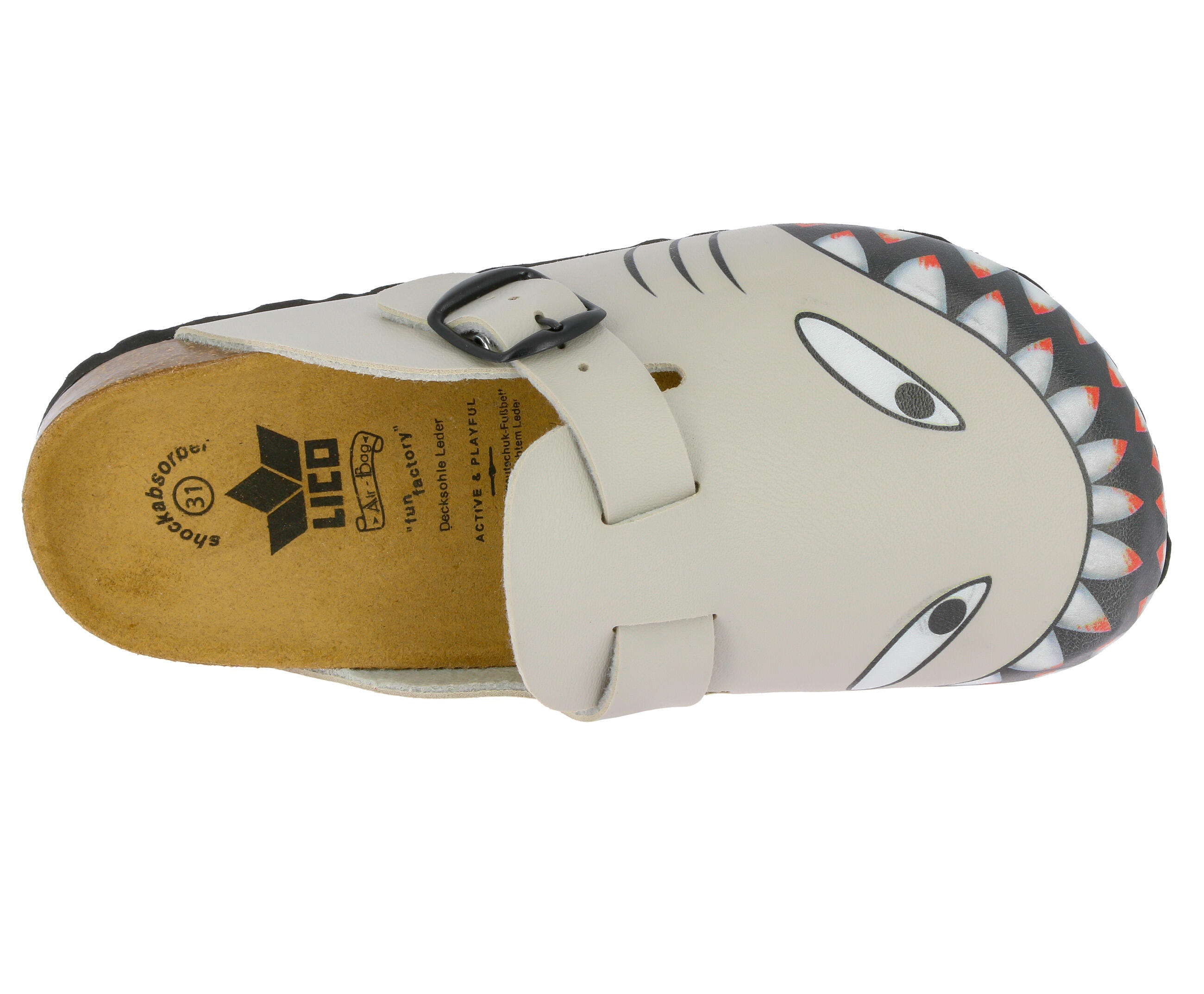 Clog Jungen Schnallen LICO Bioline Clog Kids 5/6