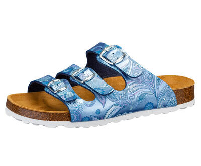 Pantolette blau Damen Pantolette Bioline Lady Power