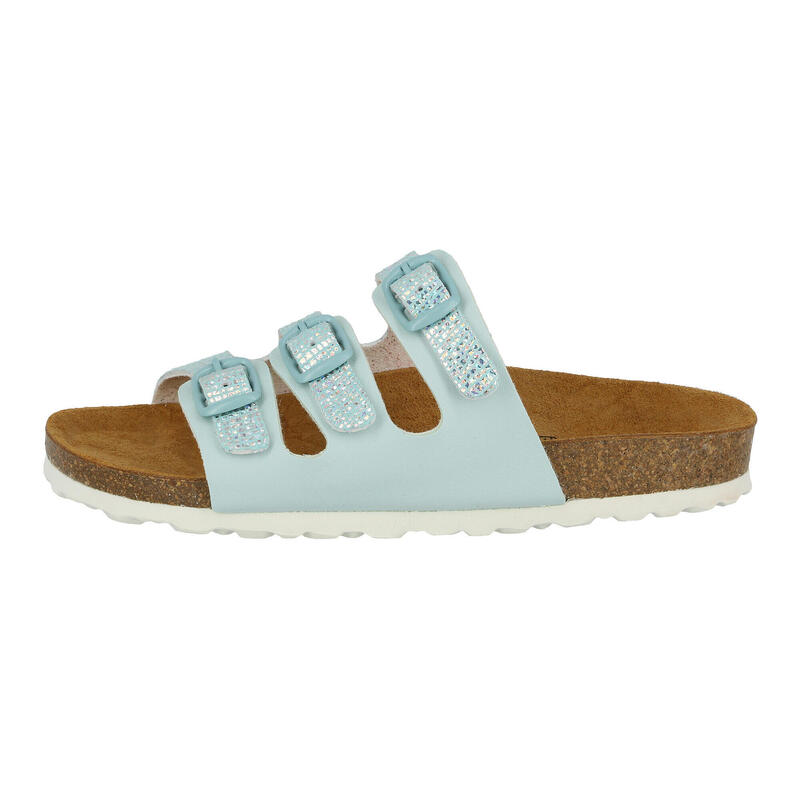 Pantolette blau Mädchen Slipper Bioline Free Kids