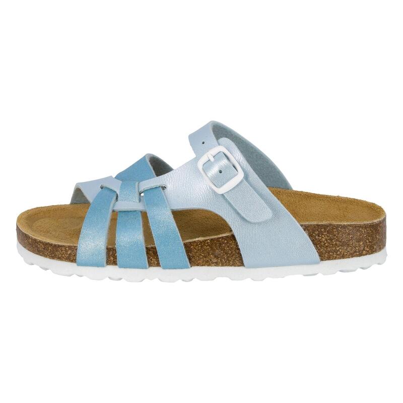 Pantolette blau Mädchen Pantolette Bioline Glenn Kids - hellblau