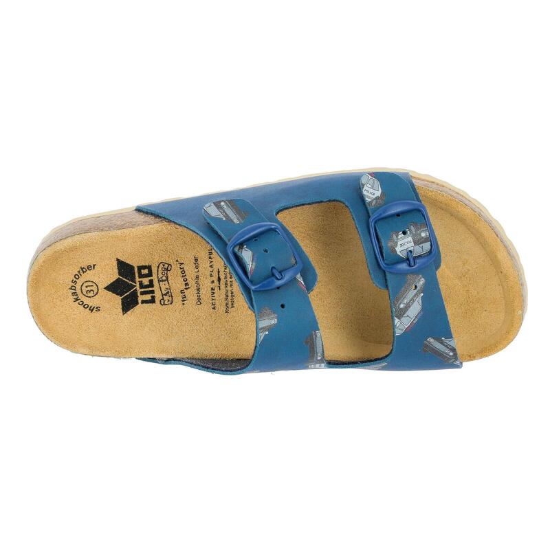 Pantolette blau Jungen Pantolette Bioline Emergency marine