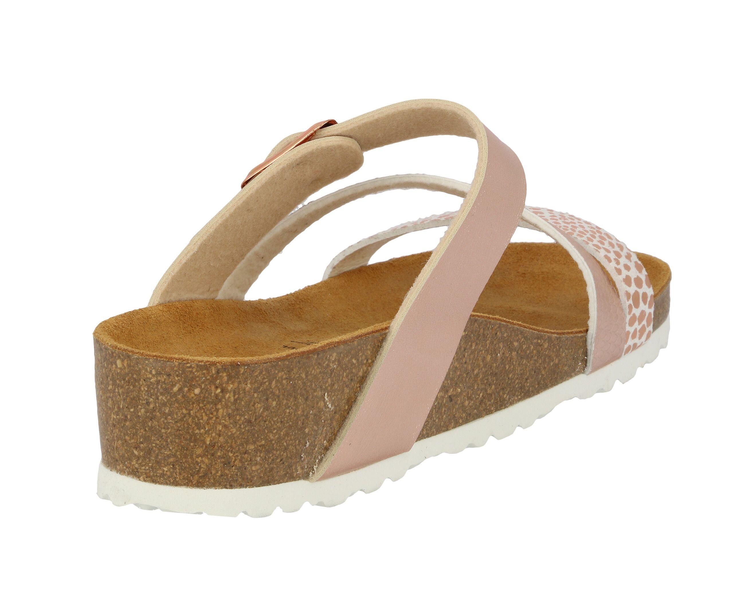 Pantolette Damen Schnallen LICO Natural Glitter 4/6