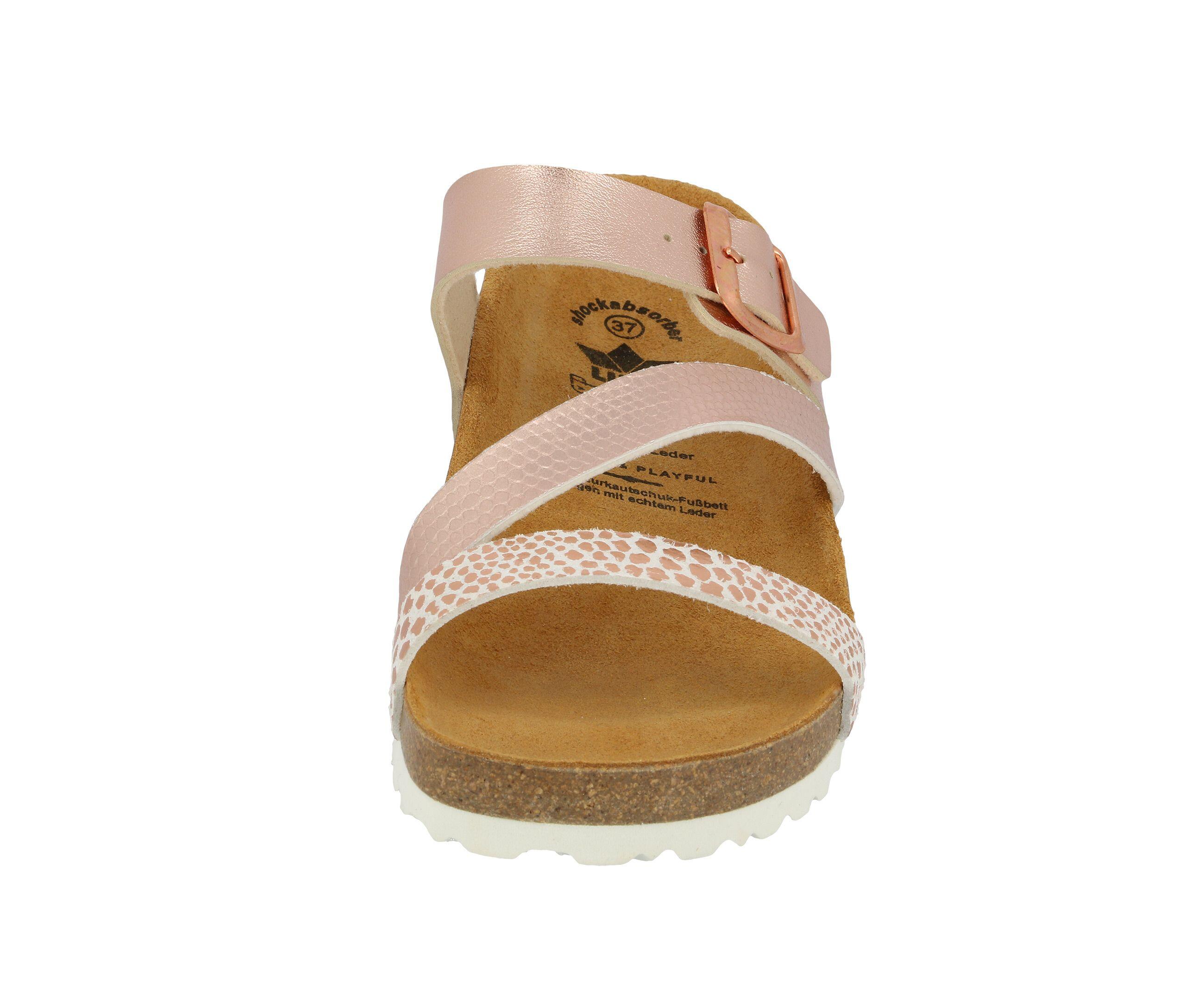Pantolette Damen Schnallen LICO Natural Glitter 3/6