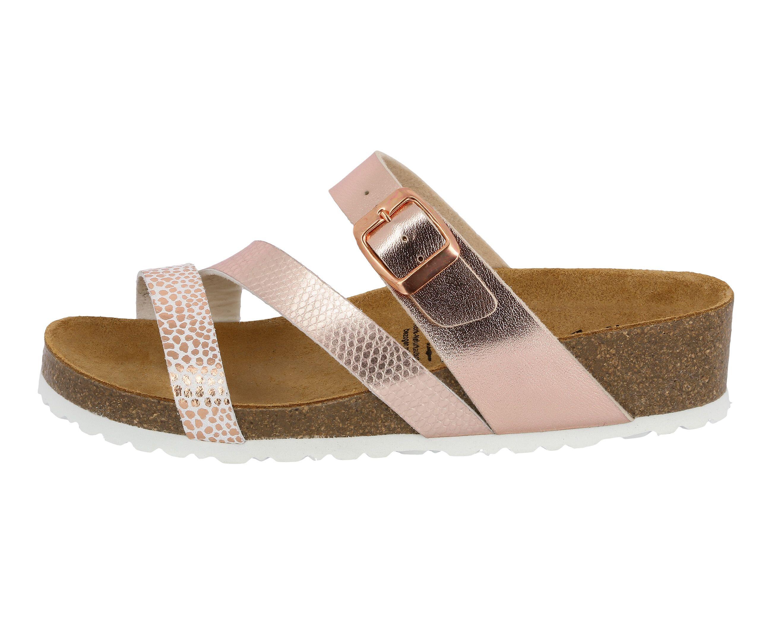 Pantolette Damen Schnallen LICO Natural Glitter 2/6