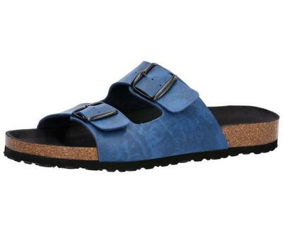Pantolette blau Herren Pantolette Bioline Man Vegan