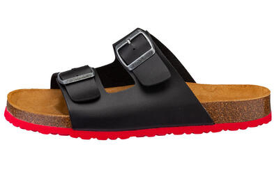 Pantolette schwarz Herren Pantolette Bioline Concrete