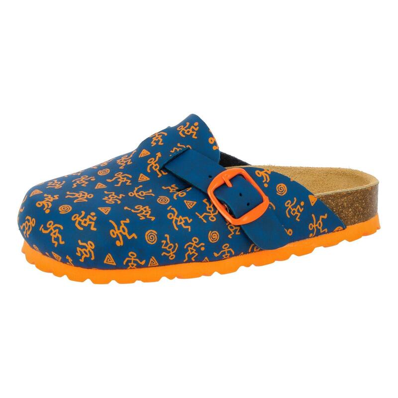 Pantolette blau Jungen Pantolette Bioline Clog Kids