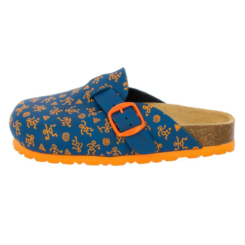 Pantolette blau Jungen Pantolette Bioline Clog Kids