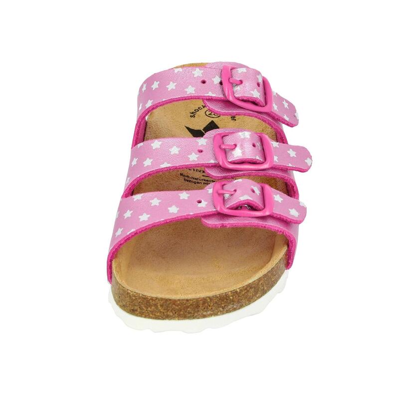 Pantolette rosa Mädchen Slipper Bioline Star