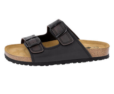 Pantolette schwarz Herren Pantolette Bioline Man Soft